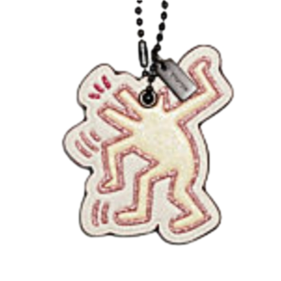 Coach Accessories - Coach F28600 Keith Haring Dancing Dog Hanging Charm Tag BK/Chalk